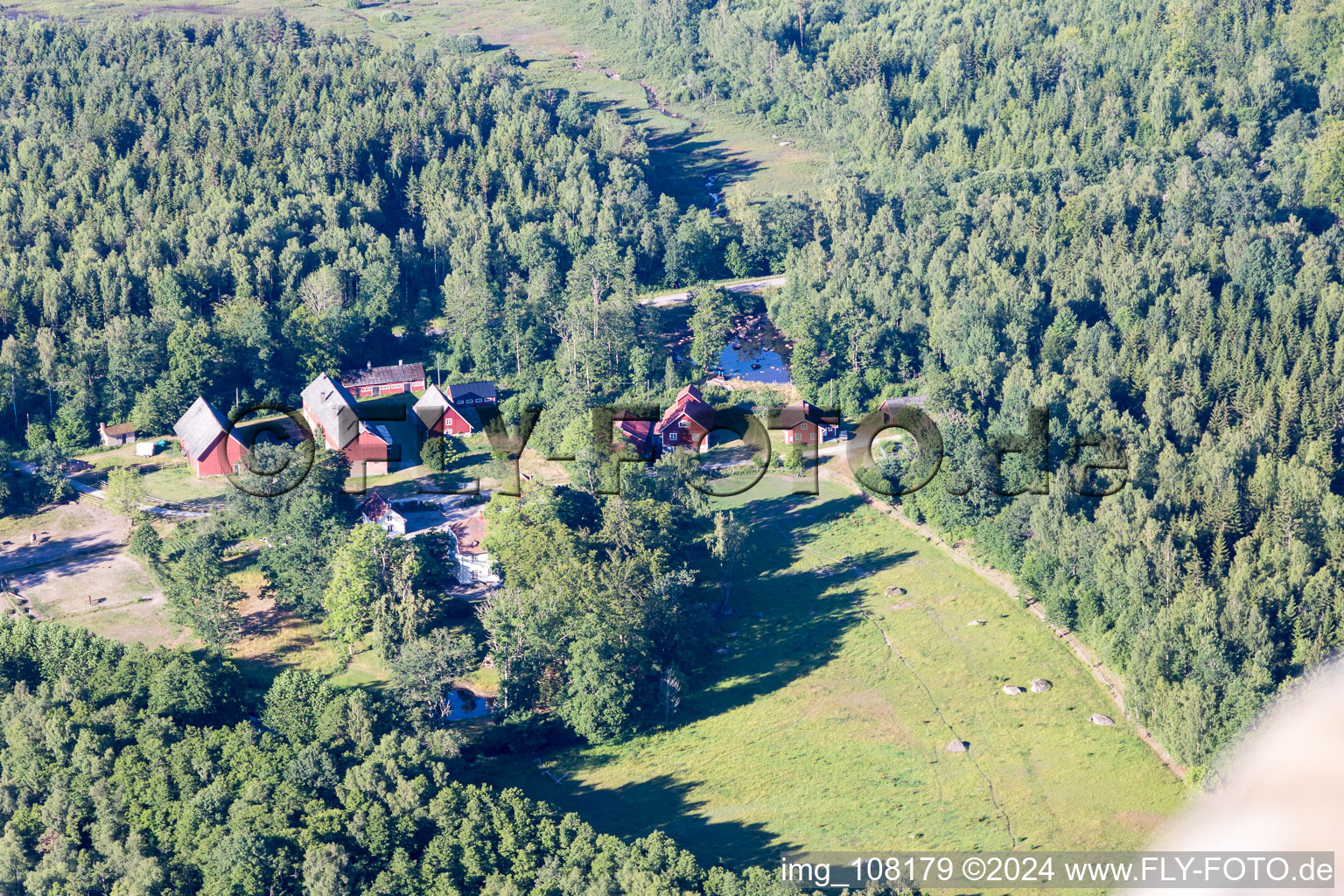 Torne in the state Kronoberg, Sweden out of the air