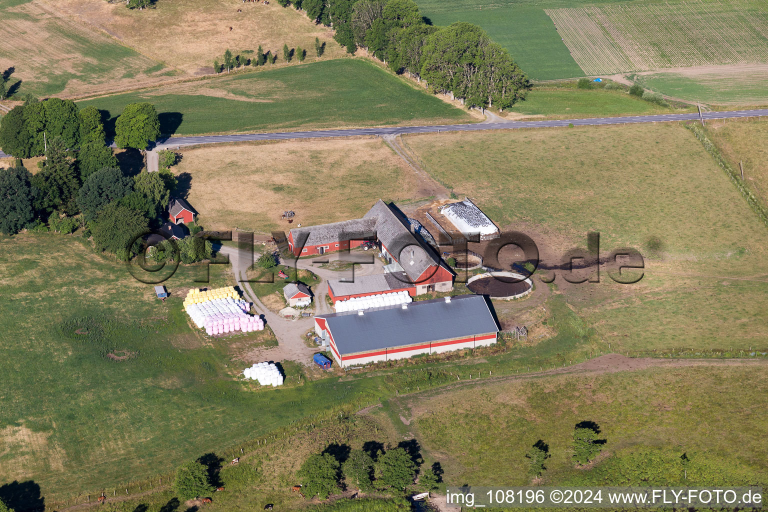 Hunna in the state Kronoberg, Sweden seen from above