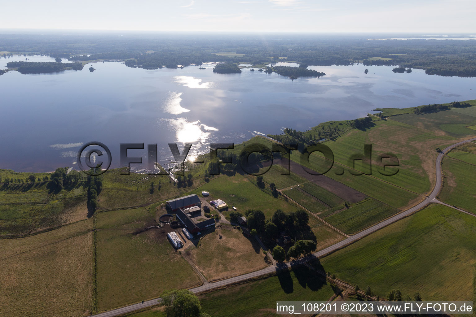 Drone image of Hunna in the state Kronoberg, Sweden