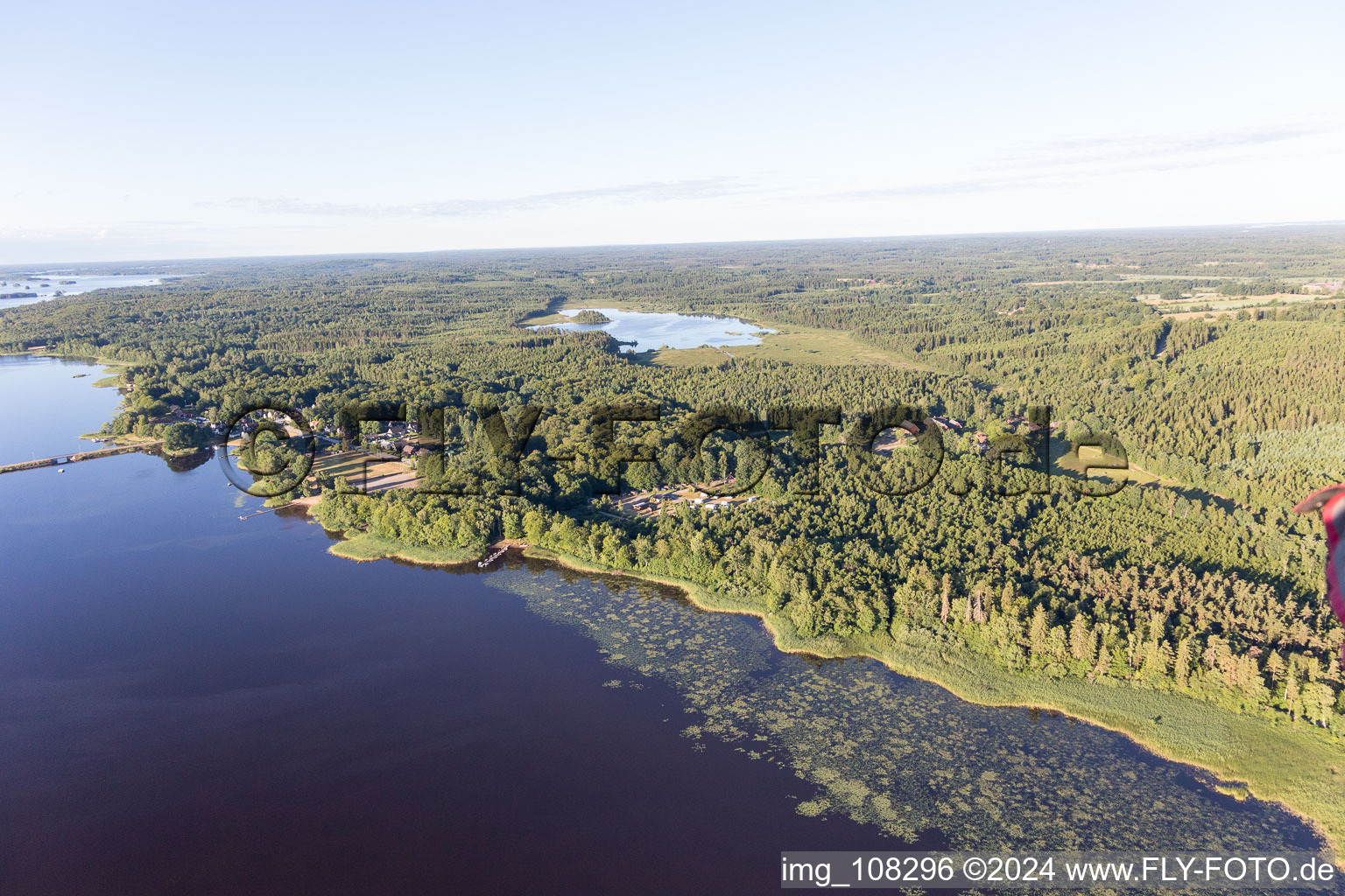 Aerial view of Torne in the state Kronoberg, Sweden