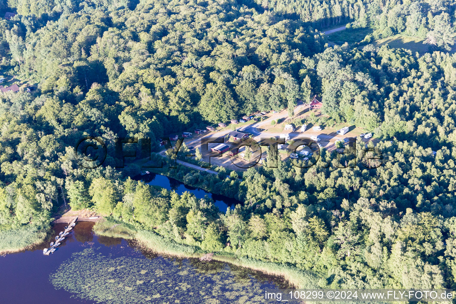 Torne in the state Kronoberg, Sweden from above