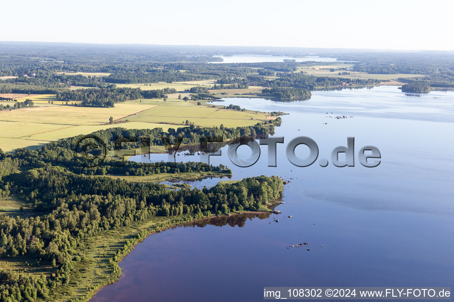 Hunna in the state Kronoberg, Sweden from a drone