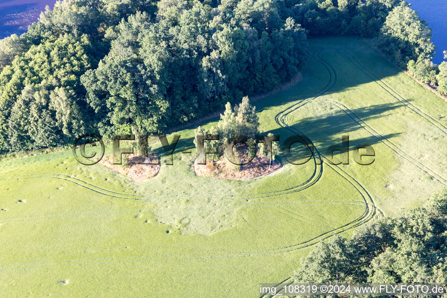 Skäggalösa in the state Kronoberg, Sweden from the drone perspective