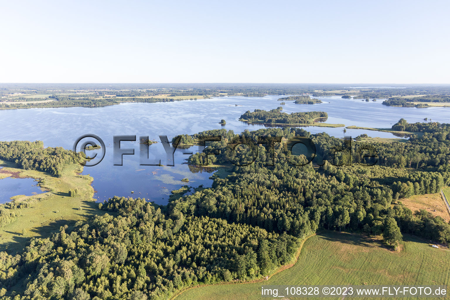 Aerial photograpy of Vrankunge in the state Kronoberg, Sweden