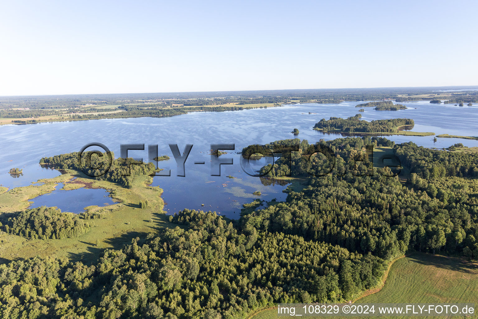 Oblique view of Vrankunge in the state Kronoberg, Sweden