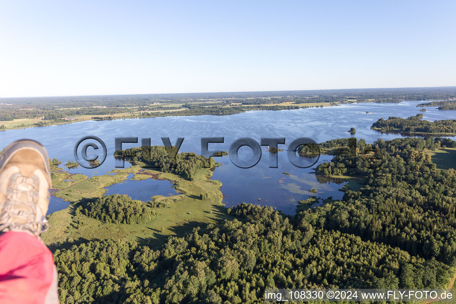 Vrankunge in the state Kronoberg, Sweden from above