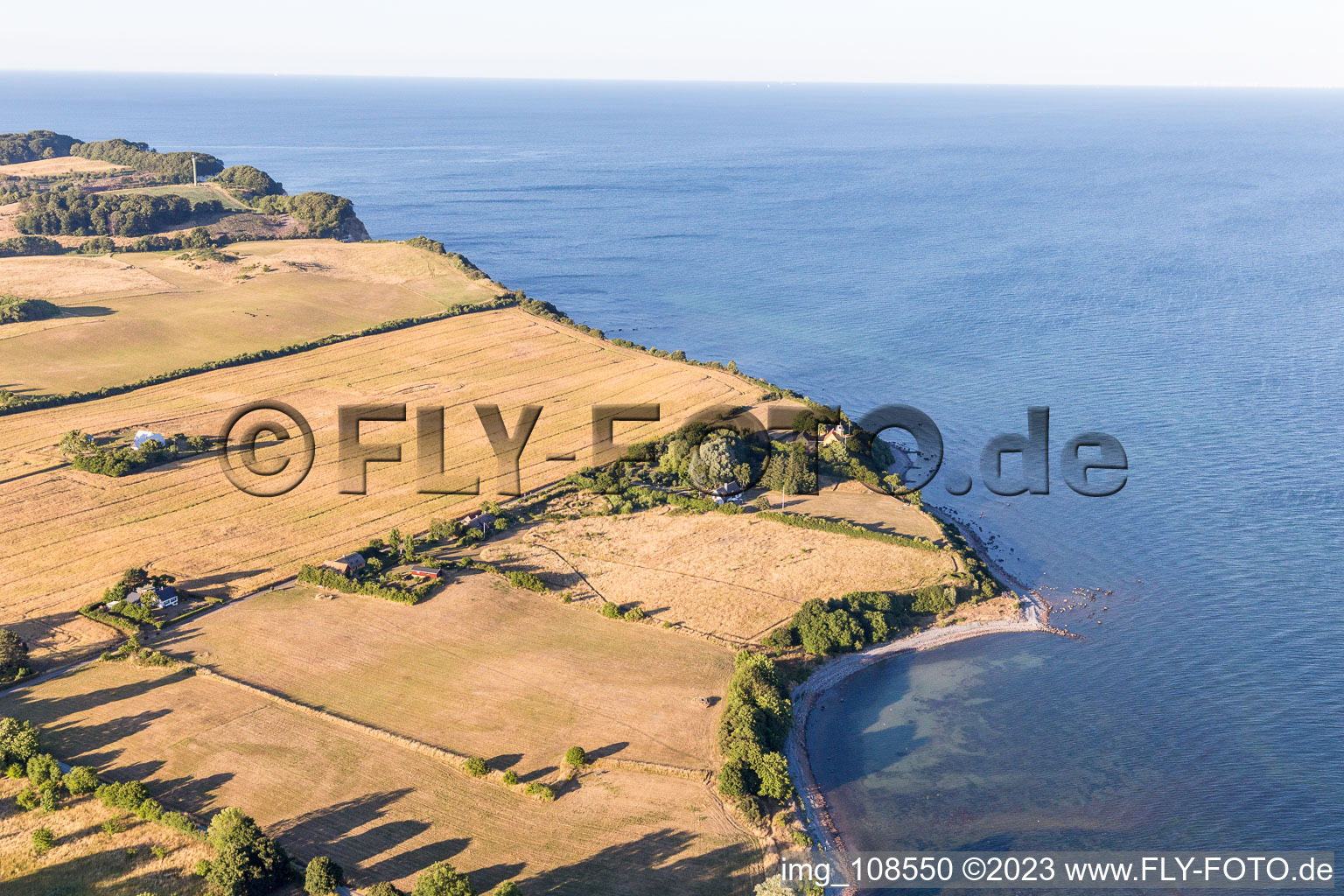 Borre in the state Zealand, Denmark seen from a drone