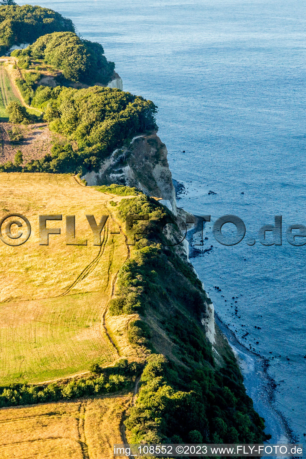 Aerial photograpy of Borre in the state Zealand, Denmark