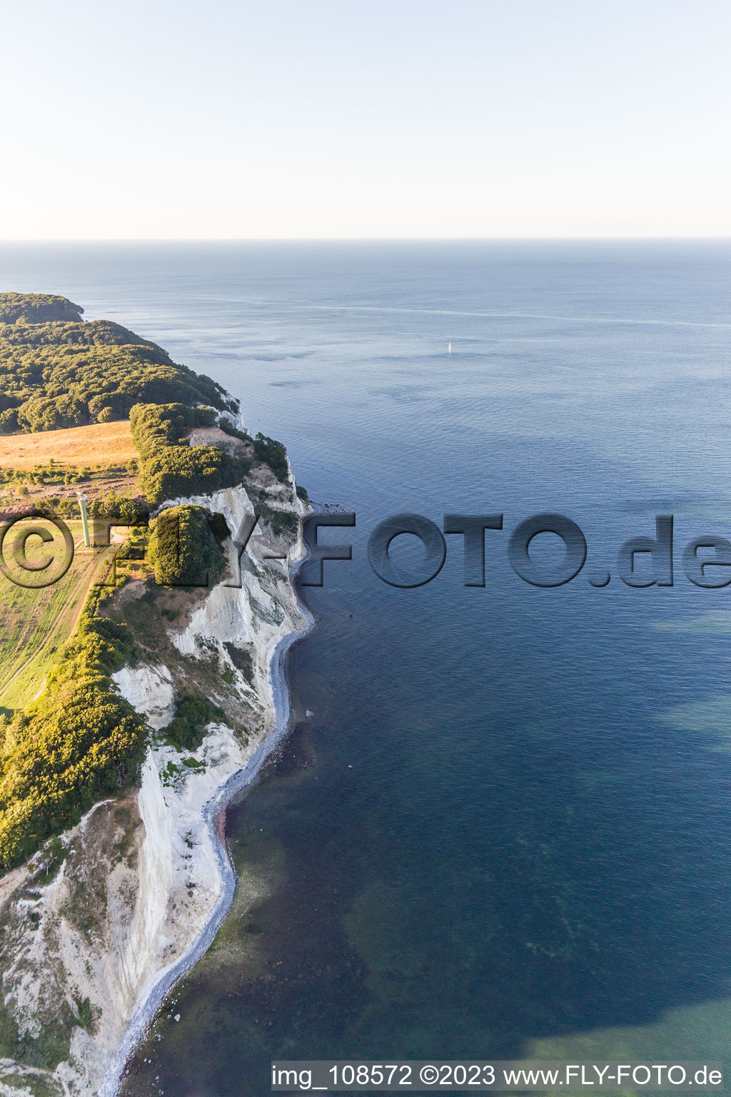 Borre in the state Zealand, Denmark seen from a drone