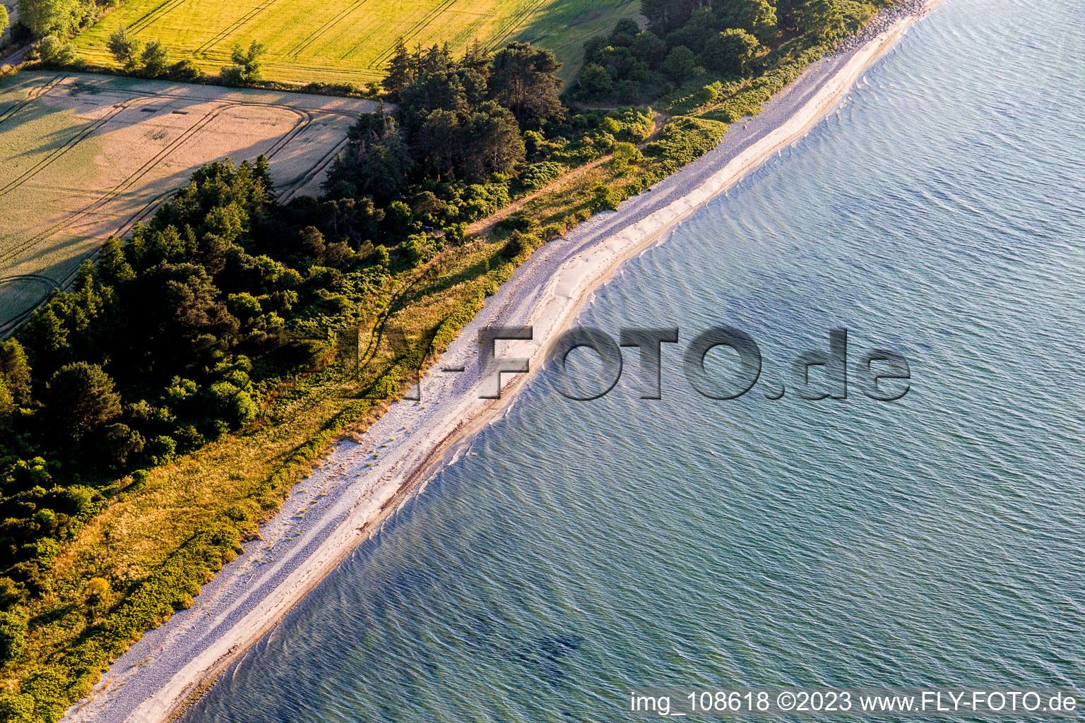 Stege in the state Zealand, Denmark from above