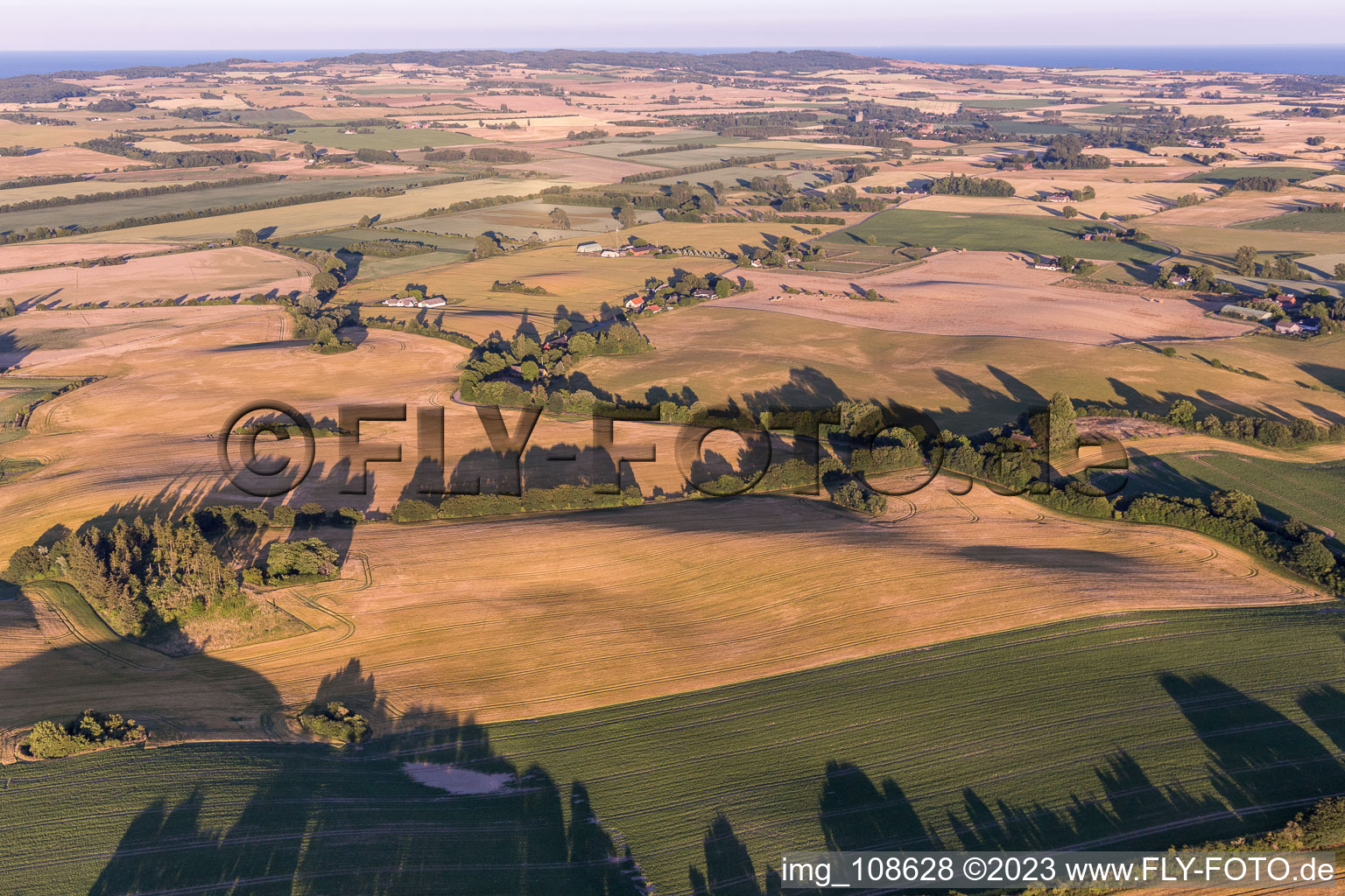 Stege in the state Zealand, Denmark from a drone