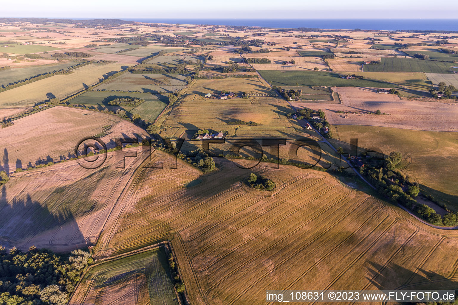 Borre in the state Zealand, Denmark viewn from the air