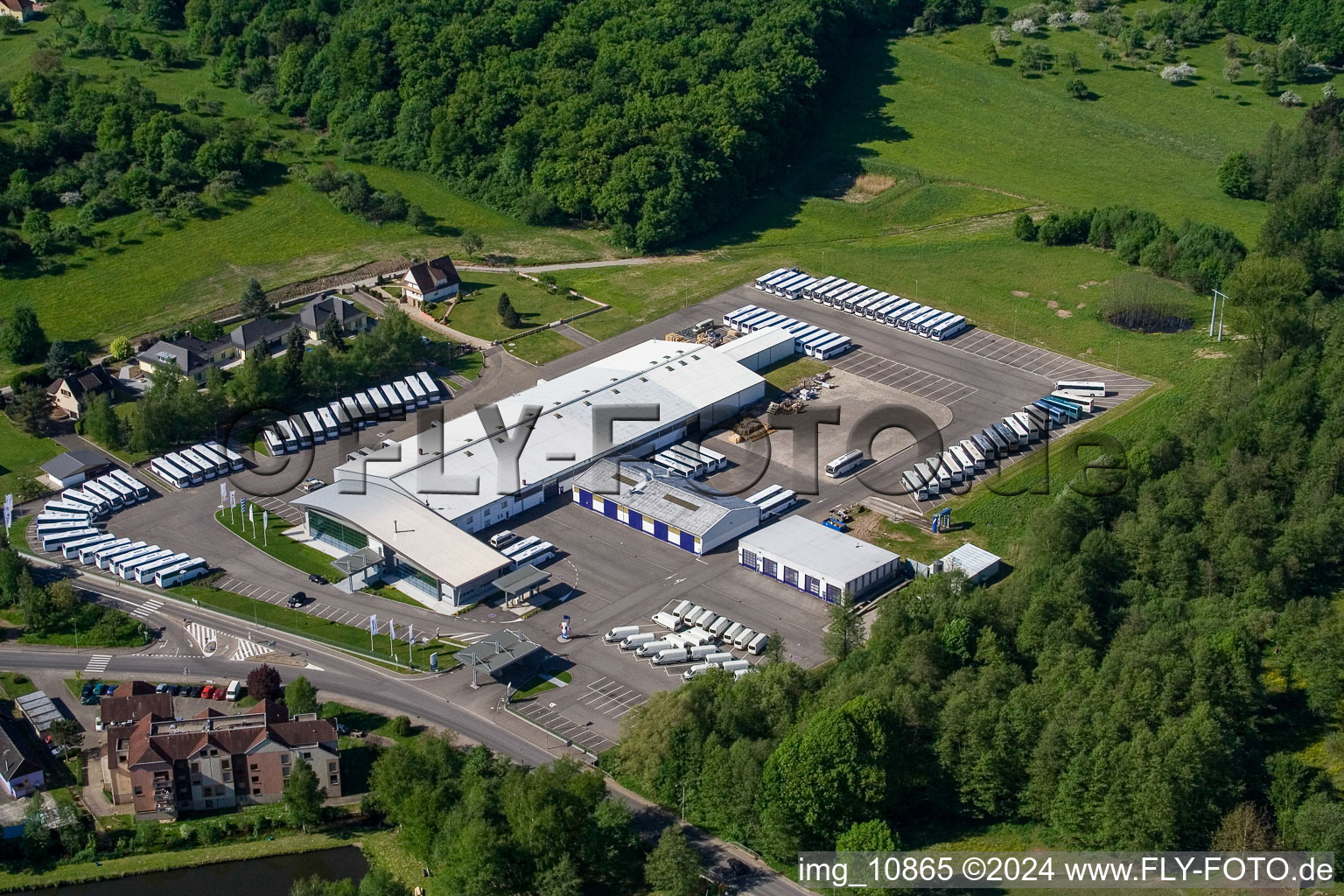 Depot of the private Transport Company Dietrich in Ingwiller in Grand Est, France