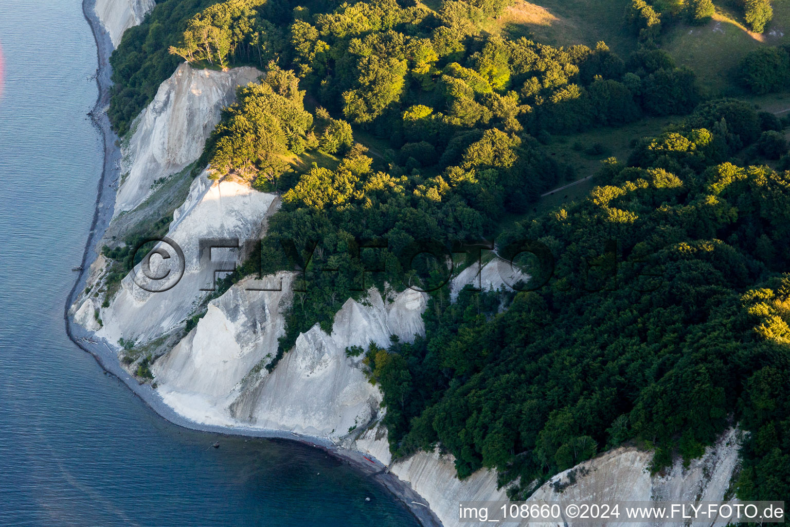 Borre in the state Zealand, Denmark from the drone perspective