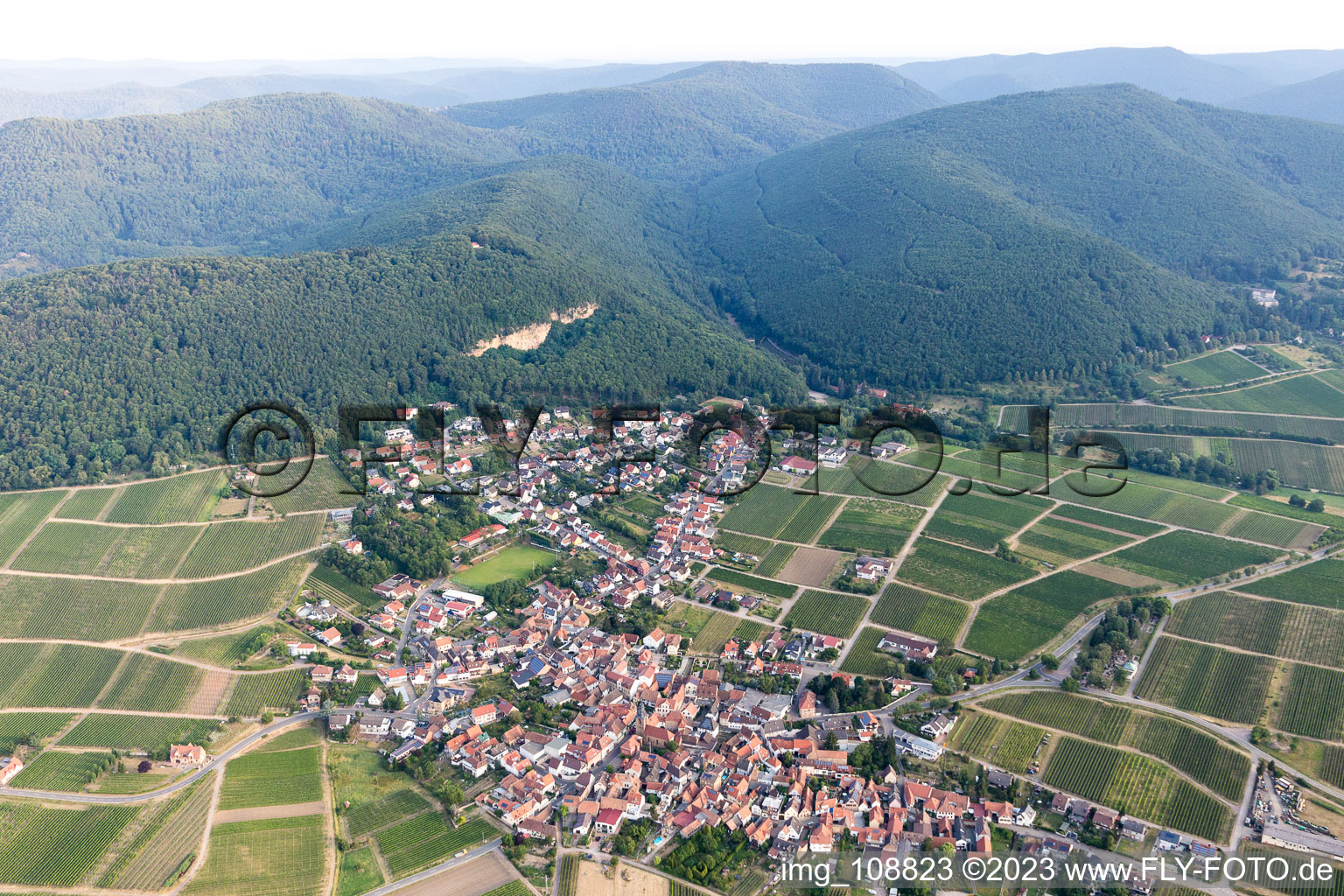 Frankweiler in the state Rhineland-Palatinate, Germany out of the air