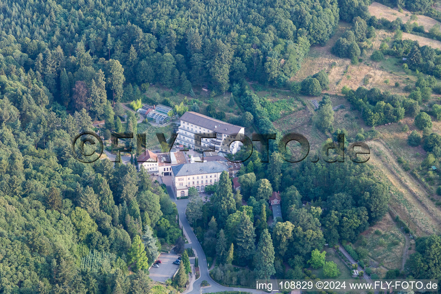 Gleisweiler in the state Rhineland-Palatinate, Germany viewn from the air