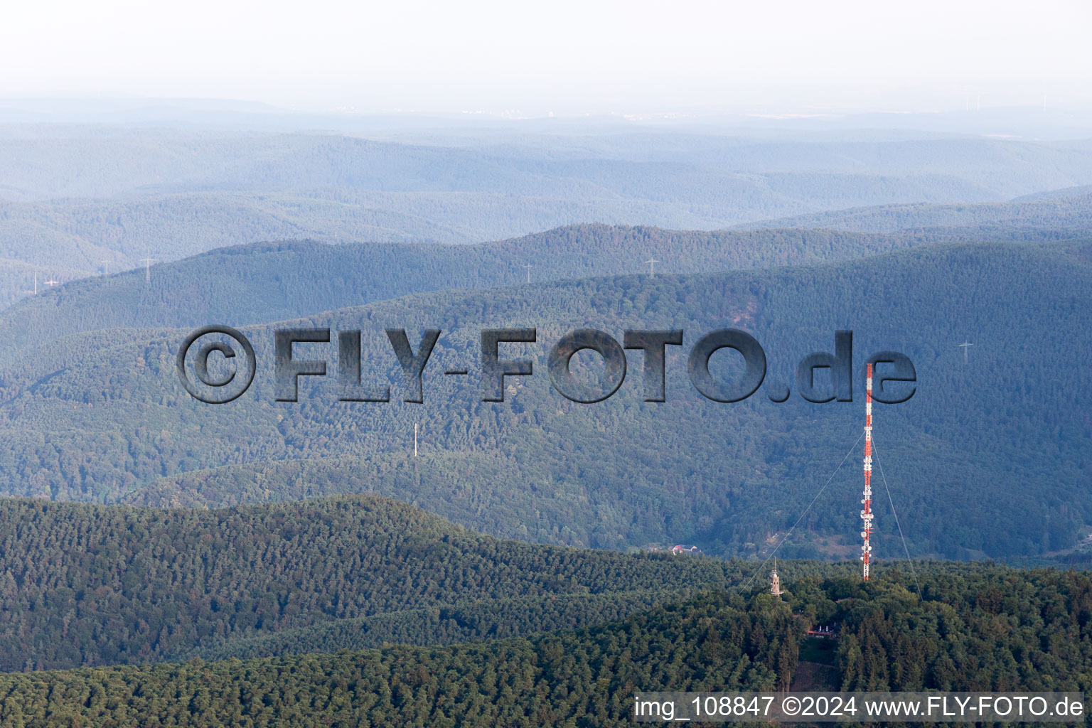 Aerial photograpy of Wine area in the district Haardt in Neustadt an der Weinstraße in the state Rhineland-Palatinate, Germany