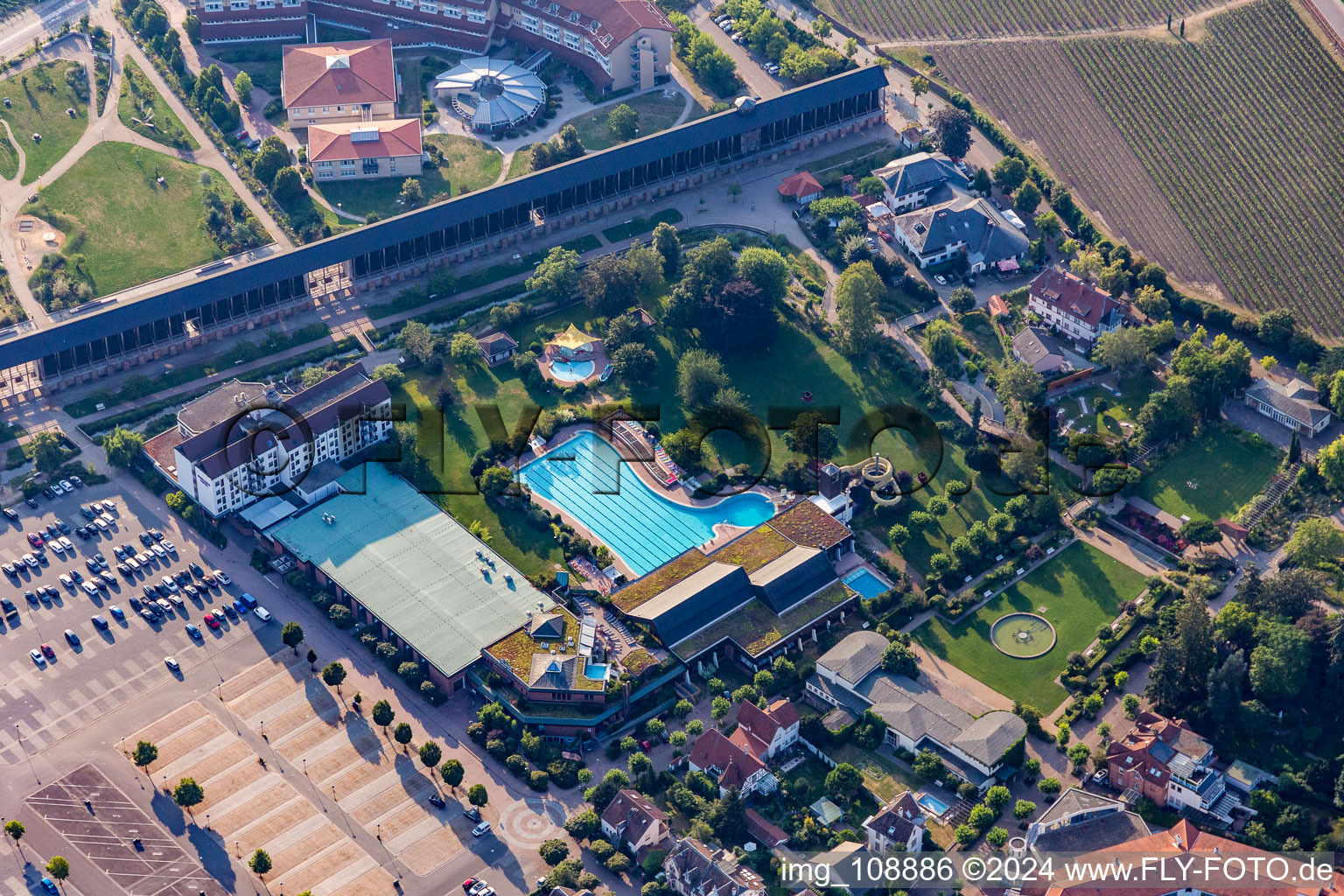 Building of the Spa and Event house Freizeitbad Salinarium in Bad Duerkheim in the state Rhineland-Palatinate, Germany