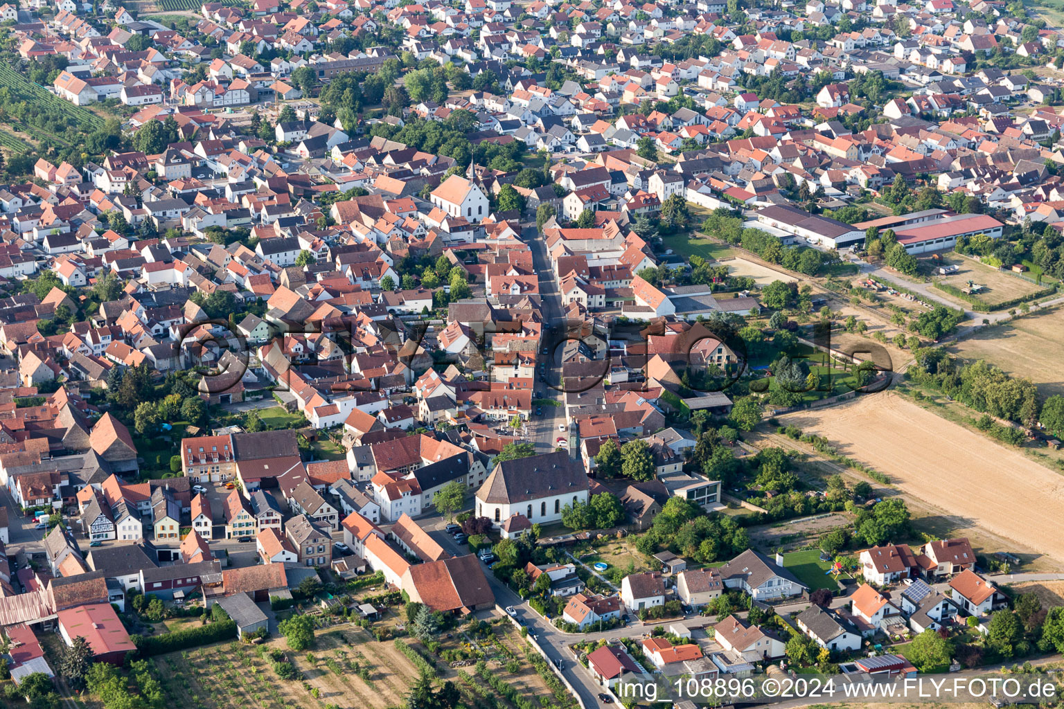 Meckenheim in the state Rhineland-Palatinate, Germany out of the air