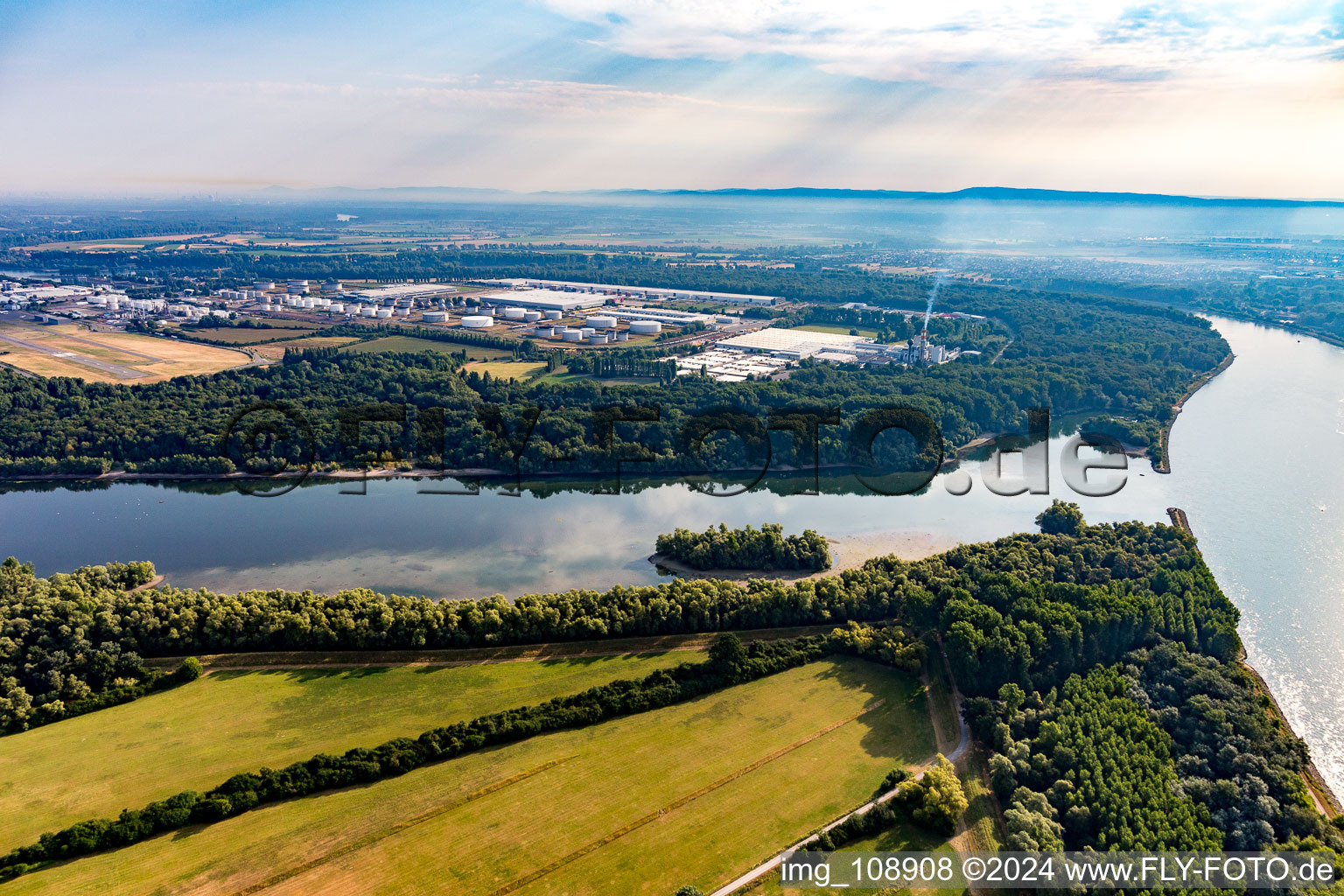 Commercial area in Speyer in the state Rhineland-Palatinate, Germany