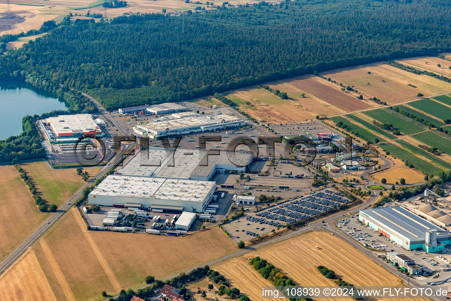 Wiesental in the state Baden-Wuerttemberg, Germany out of the air