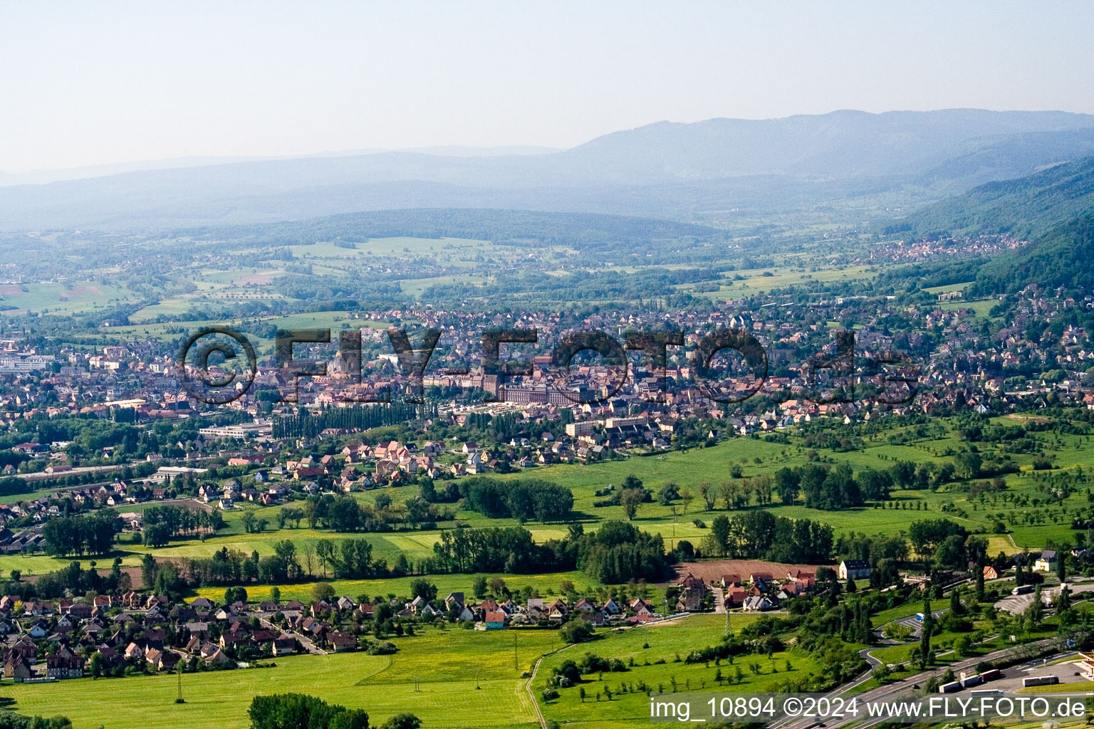 Saverne, Monswiller from the north in Monswiller in the state Bas-Rhin, France