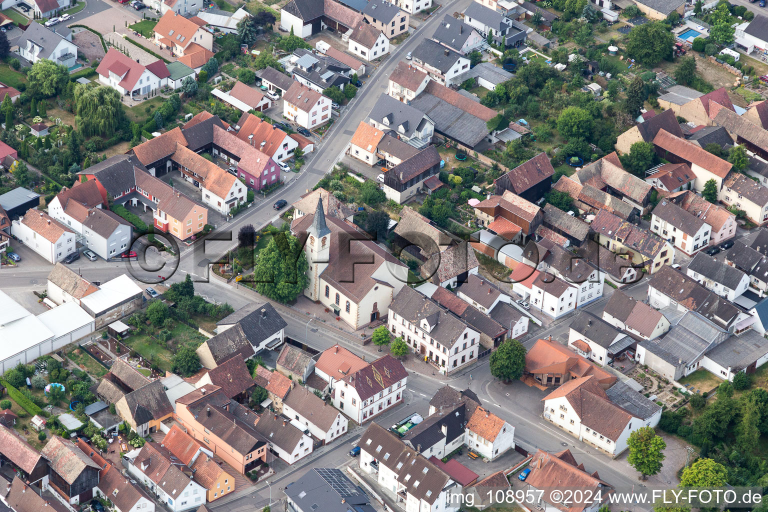 Kuhardt in the state Rhineland-Palatinate, Germany seen from above