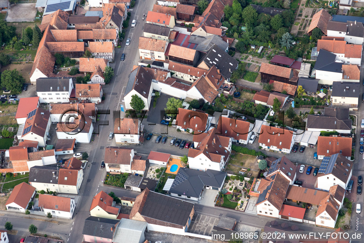 Aerial photograpy of Hatzenbühl in the state Rhineland-Palatinate, Germany