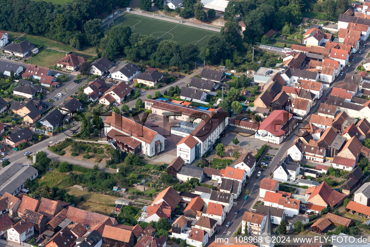 Hatzenbühl in the state Rhineland-Palatinate, Germany out of the air