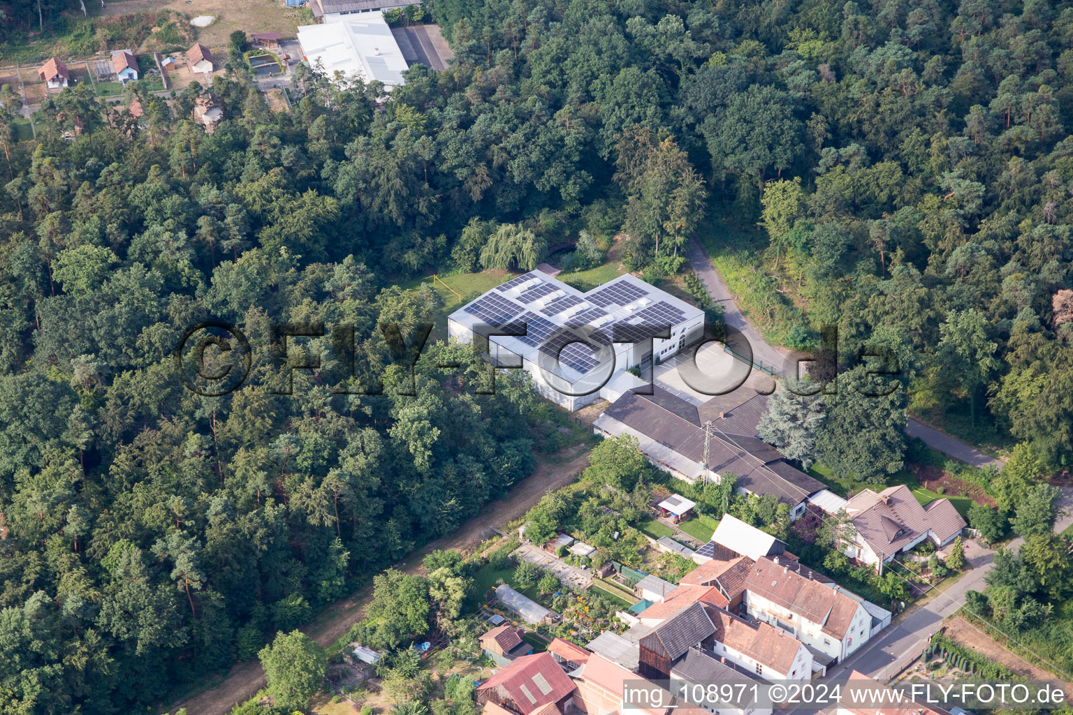 Bird's eye view of Hatzenbühl in the state Rhineland-Palatinate, Germany