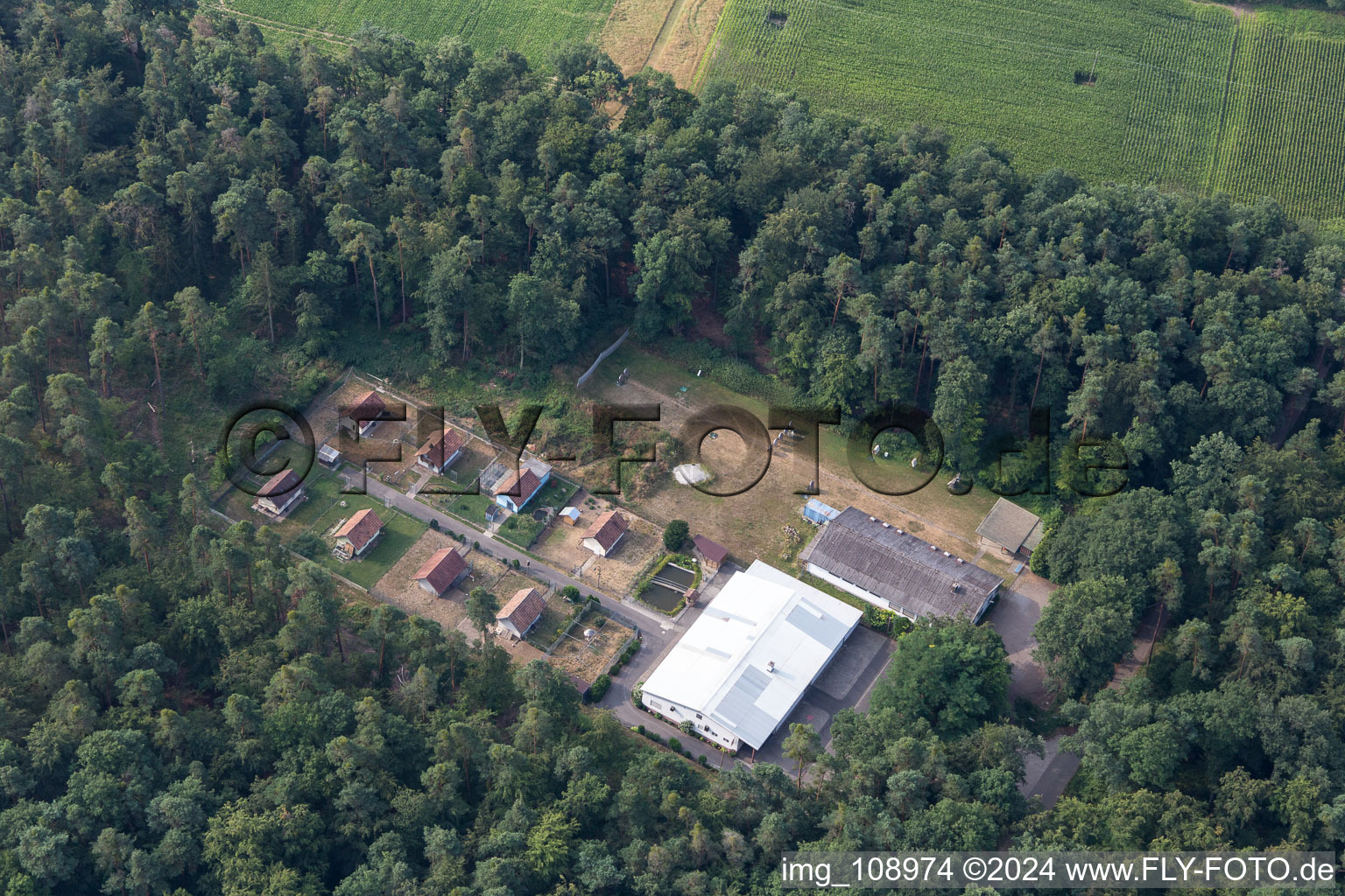 Drone image of Hatzenbühl in the state Rhineland-Palatinate, Germany