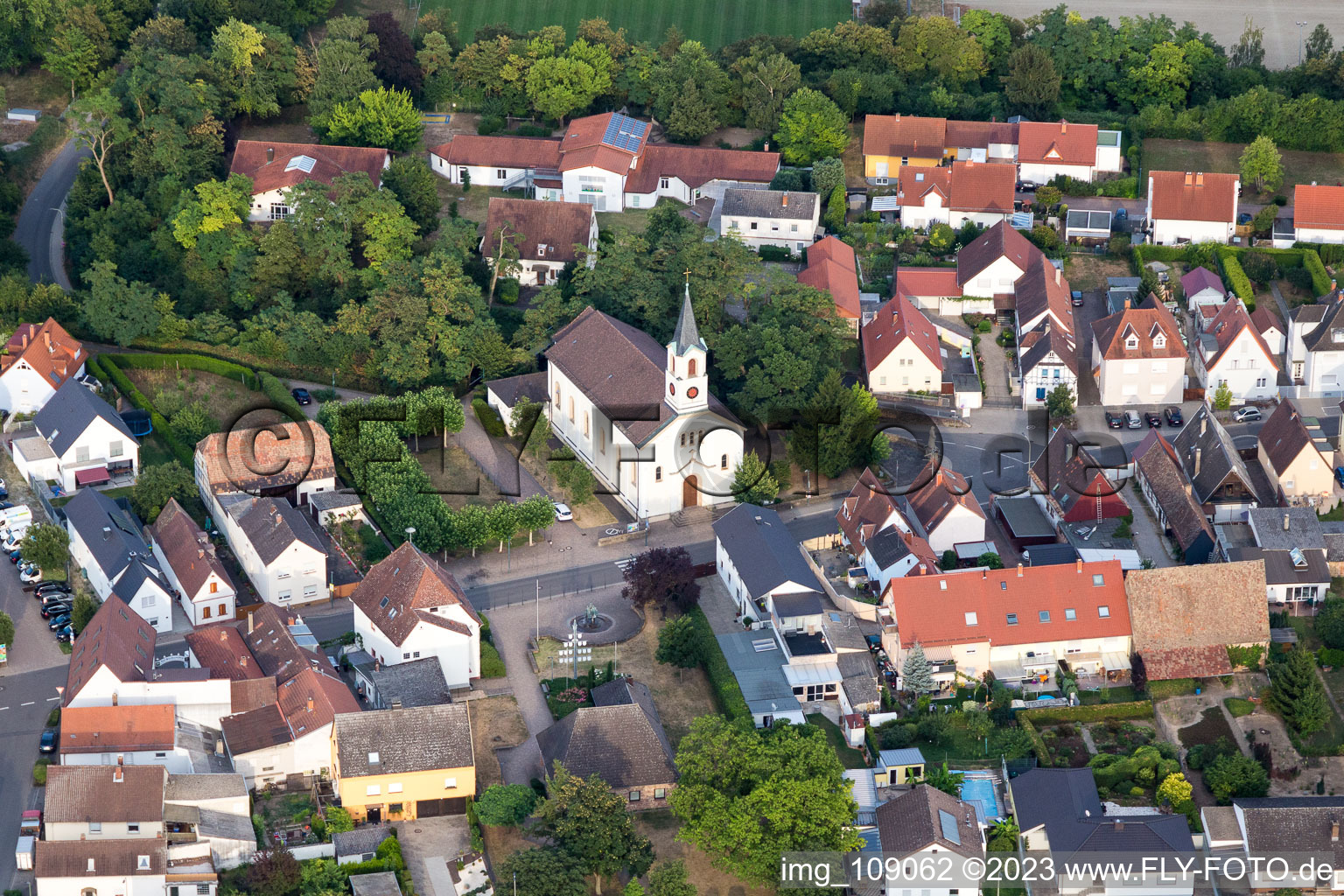 Pankratius Church in the district Berghausen in Römerberg in the state Rhineland-Palatinate, Germany