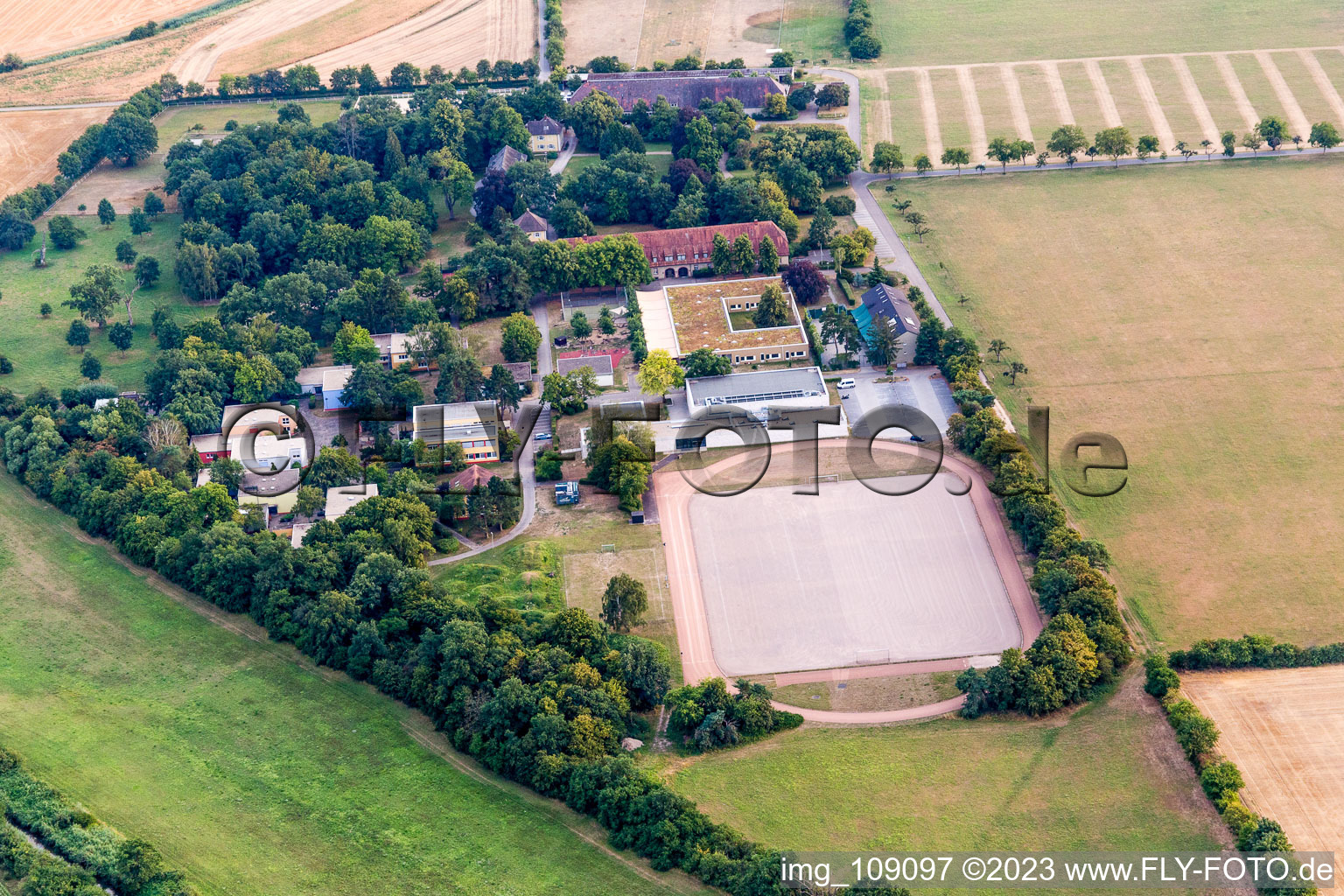 Youth facility castle Stutensee in the district Staffort in Stutensee in the state Baden-Wuerttemberg, Germany