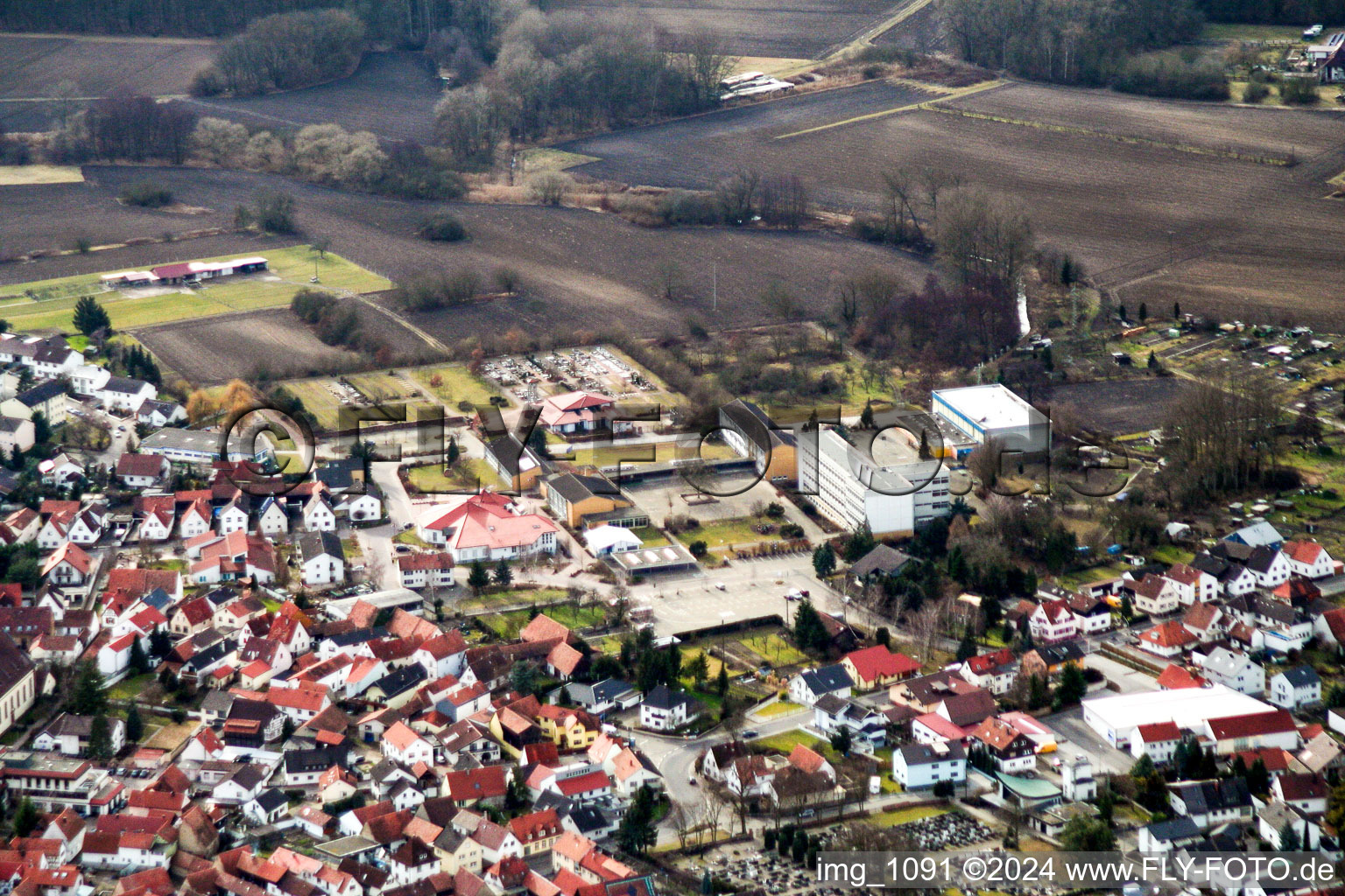 School Center in Hagenbach in the state Rhineland-Palatinate, Germany