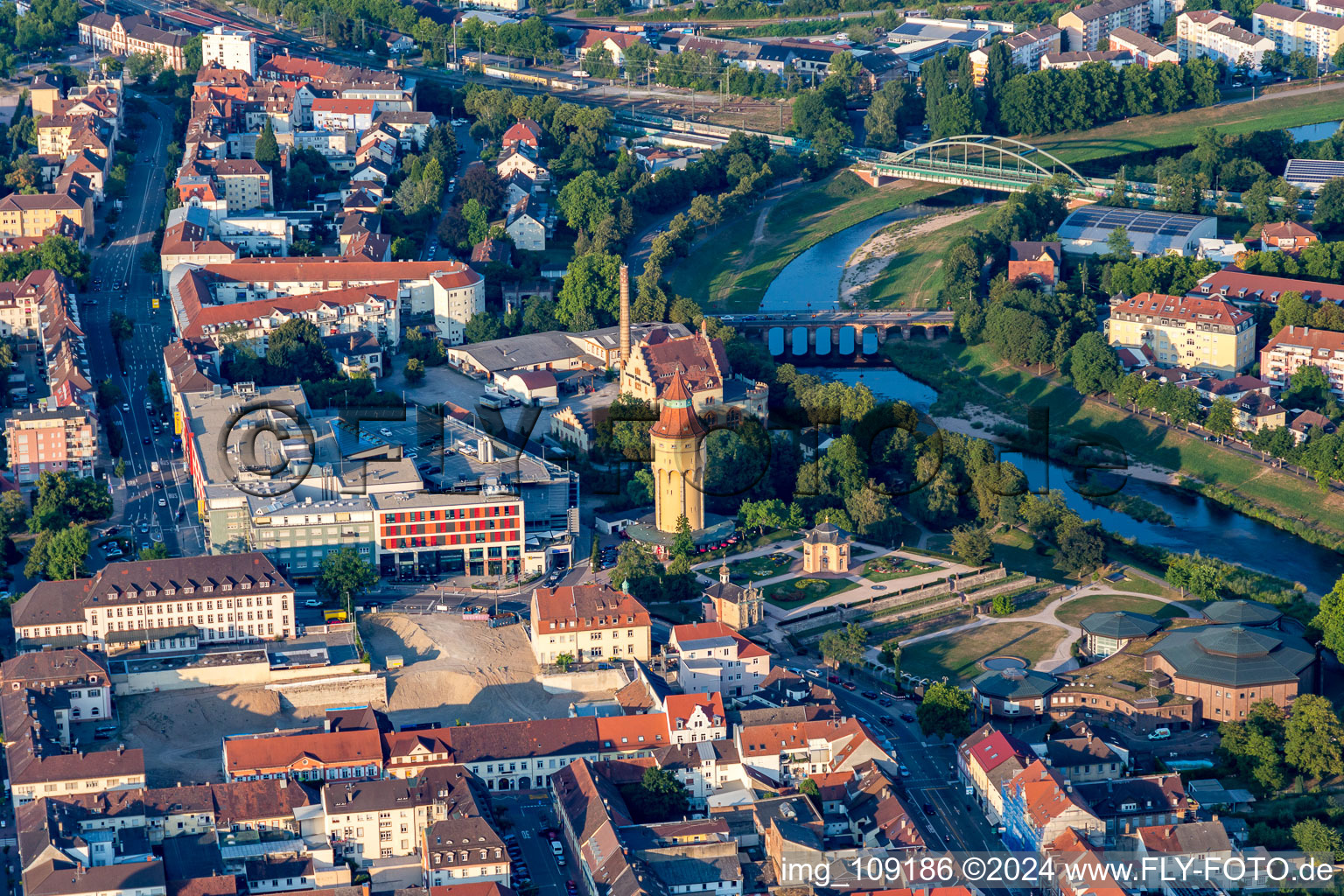 Pagodenburg and Murgpark in Rastatt in the state Baden-Wuerttemberg, Germany