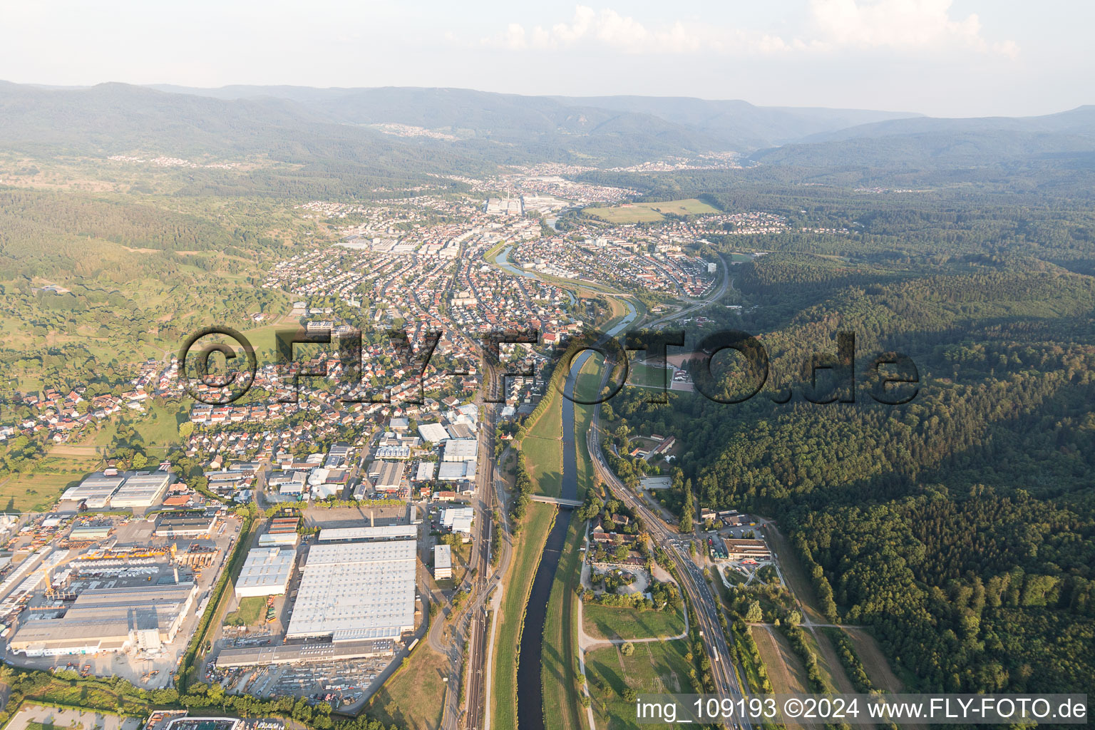 Aerial photograpy of Bad Rotenfels in the state Baden-Wuerttemberg, Germany