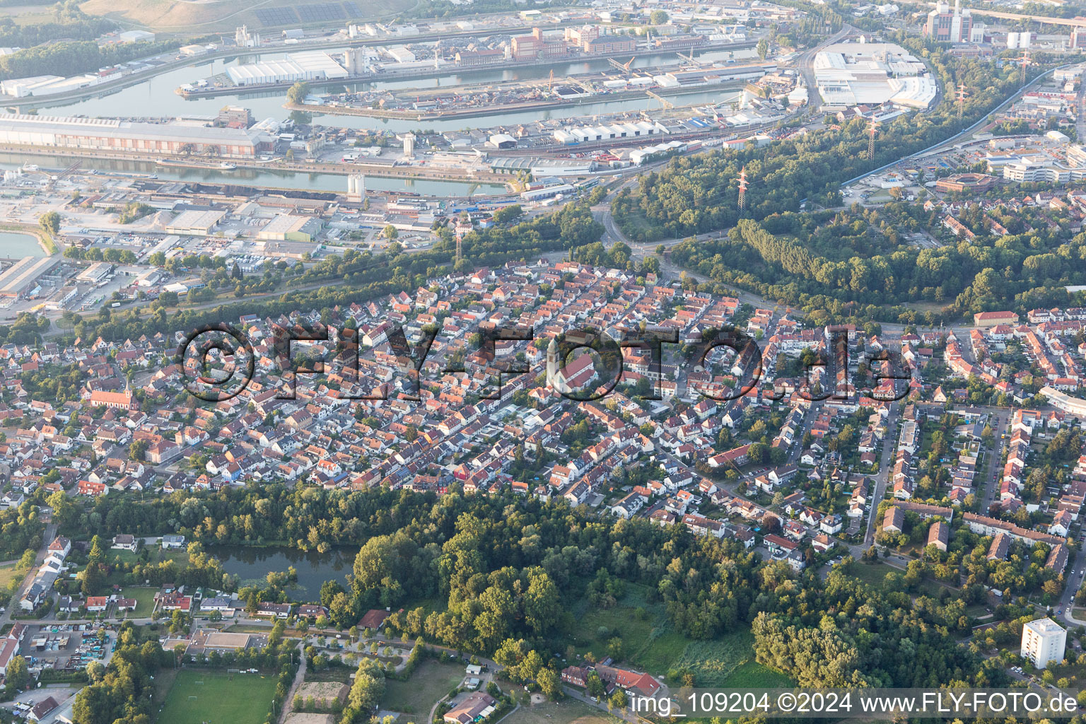 District Daxlanden in Karlsruhe in the state Baden-Wuerttemberg, Germany