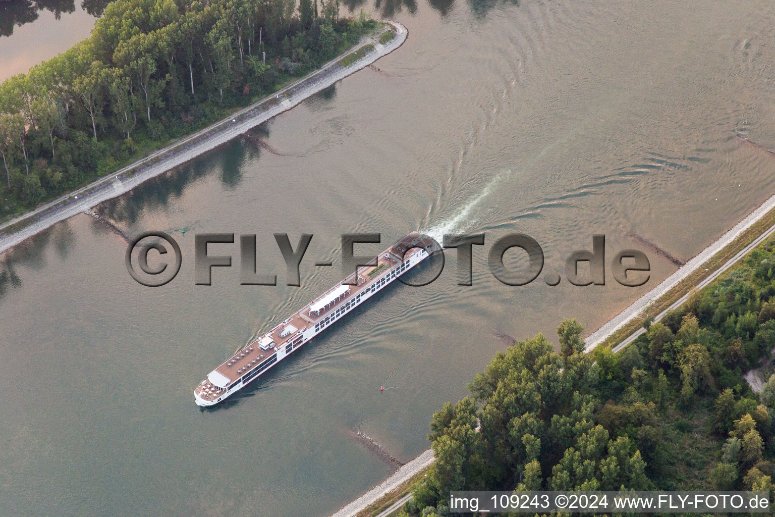 Drone image of Germersheim in the state Rhineland-Palatinate, Germany