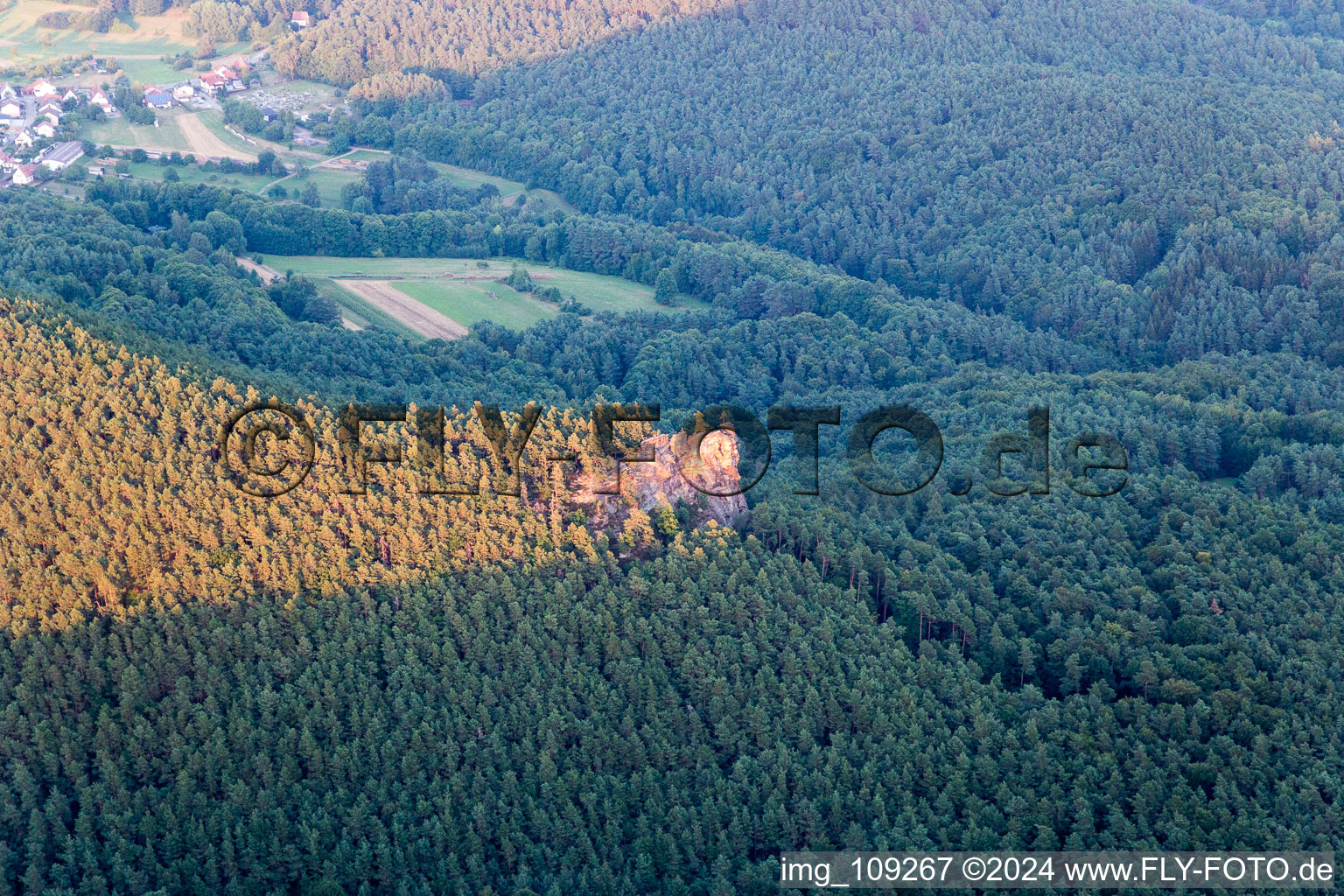 Aerial photograpy of Darstein in the state Rhineland-Palatinate, Germany