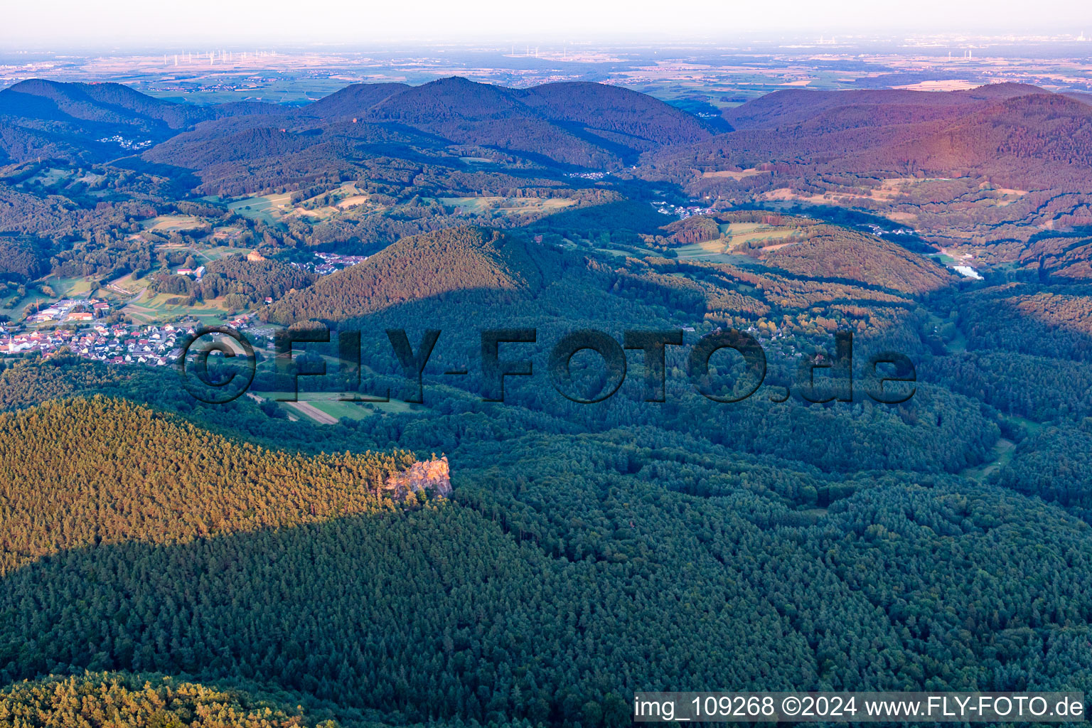 Aerial photograpy of District Stein in Gossersweiler-Stein in the state Rhineland-Palatinate, Germany