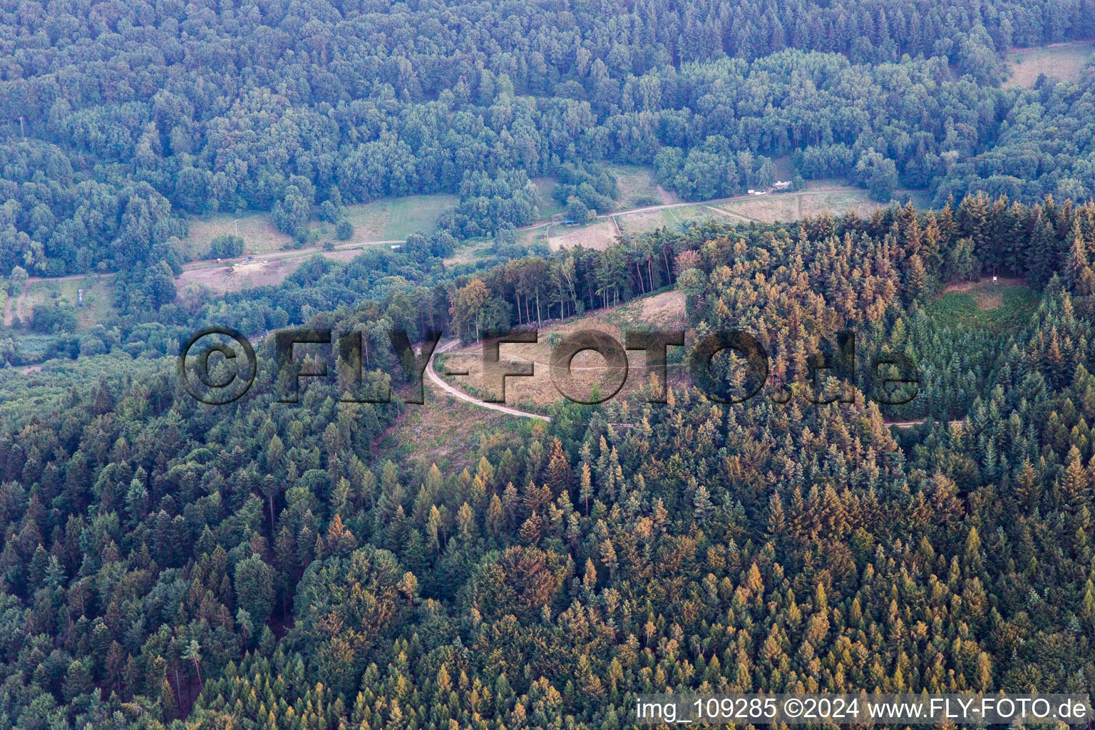 Förlenberg paragliding launch site in Ranschbach in the state Rhineland-Palatinate, Germany