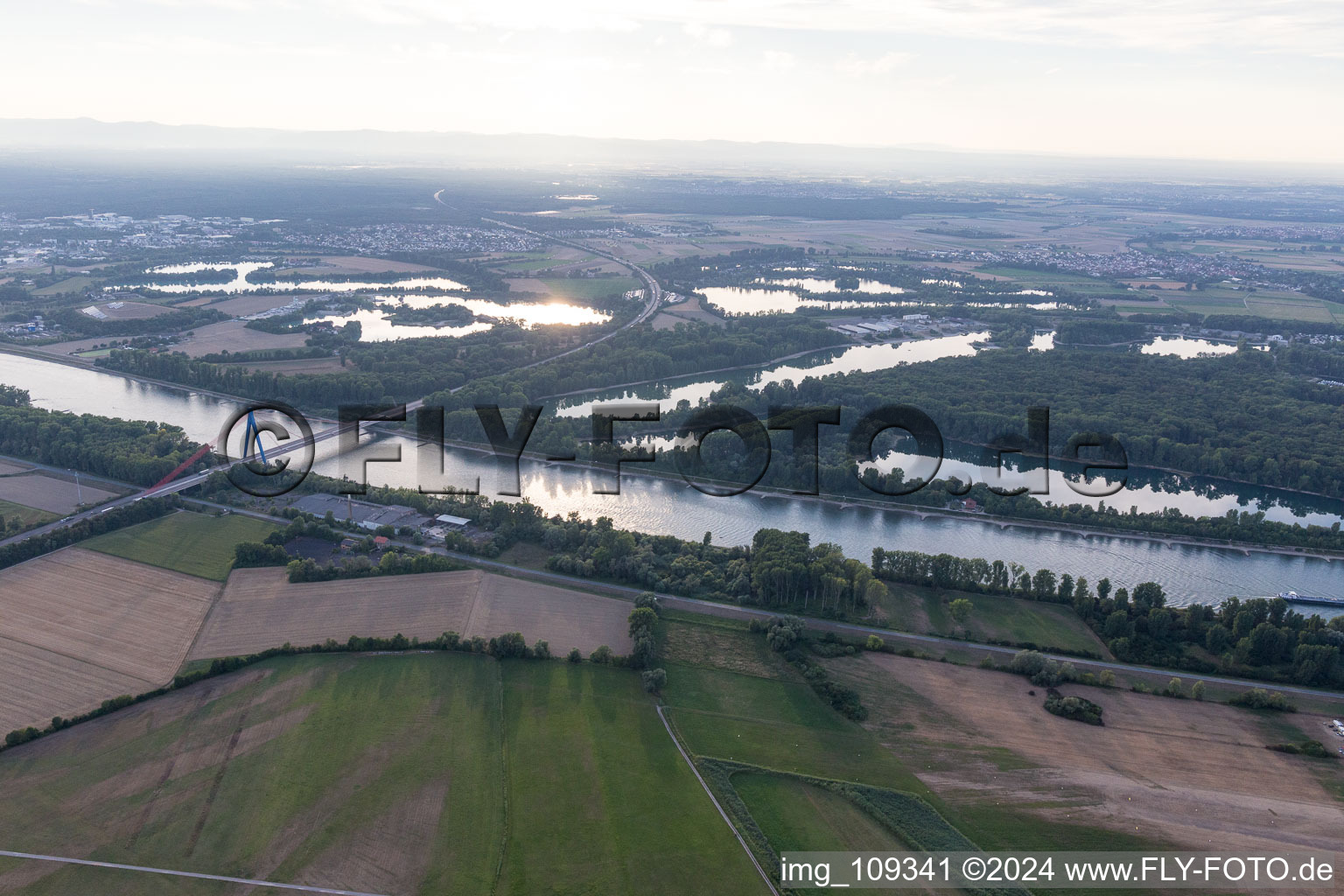 Speyer, motorway bridge in Insultheimerhof in the state Baden-Wuerttemberg, Germany