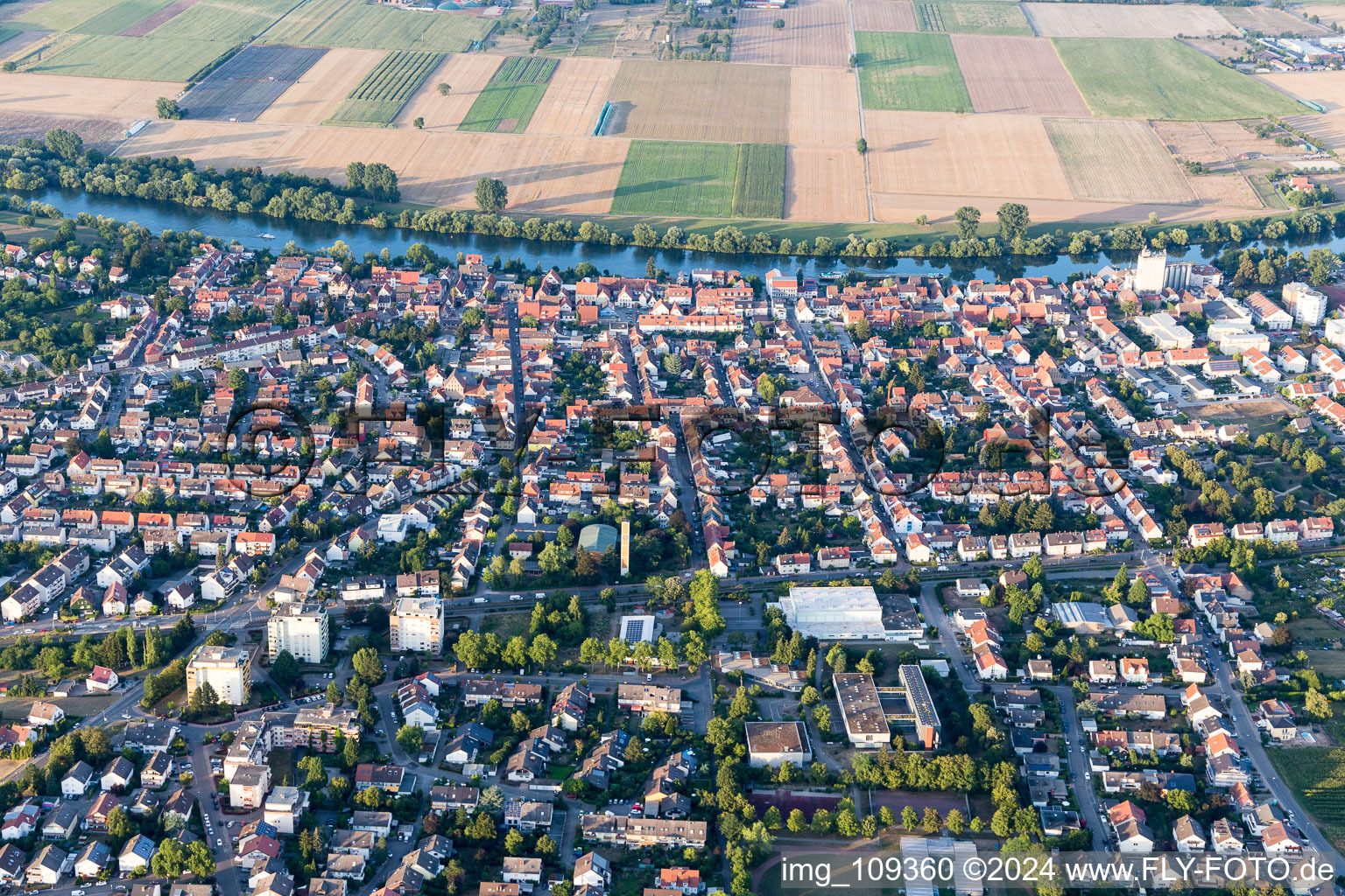 District Edingen in Edingen-Neckarhausen in the state Baden-Wuerttemberg, Germany