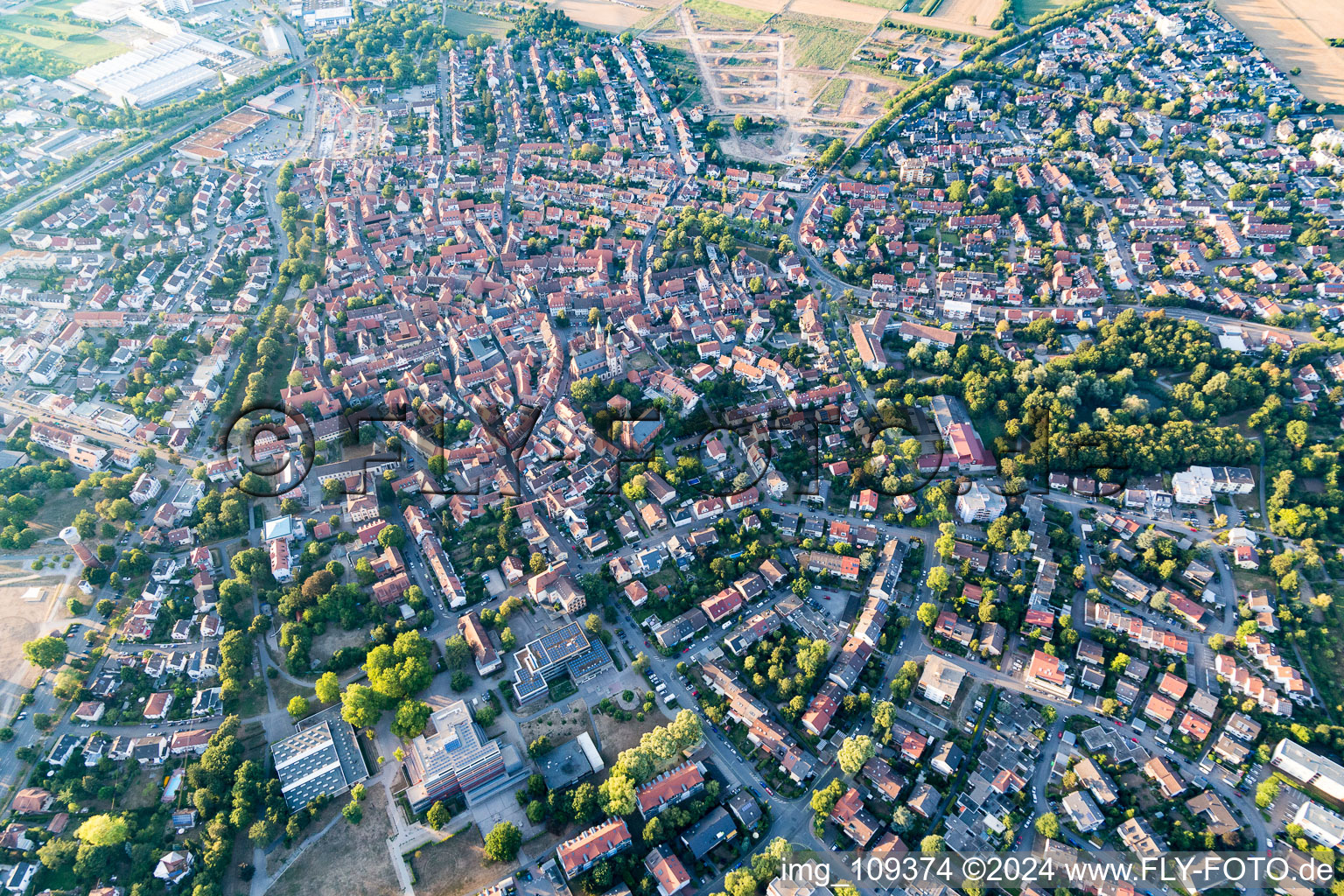 Ladenburg in the state Baden-Wuerttemberg, Germany