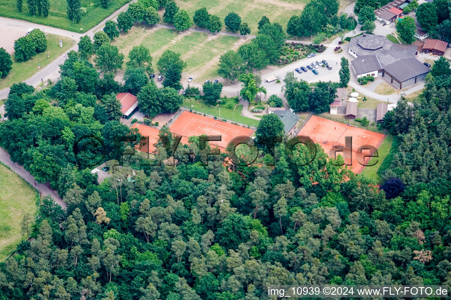 Tennis club in Rülzheim in the state Rhineland-Palatinate, Germany