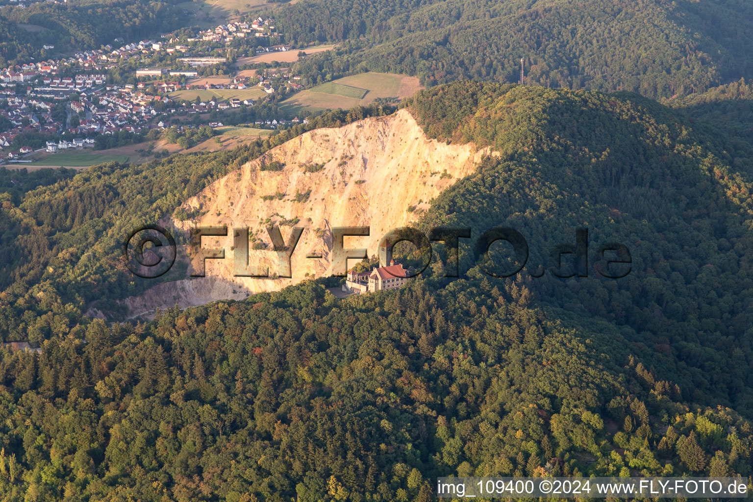 Weinheim in the state Baden-Wuerttemberg, Germany out of the air