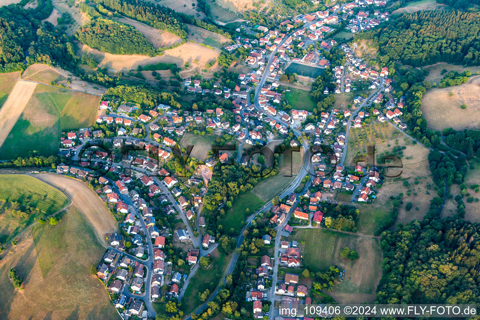 District Weiher in Mörlenbach in the state Hesse, Germany