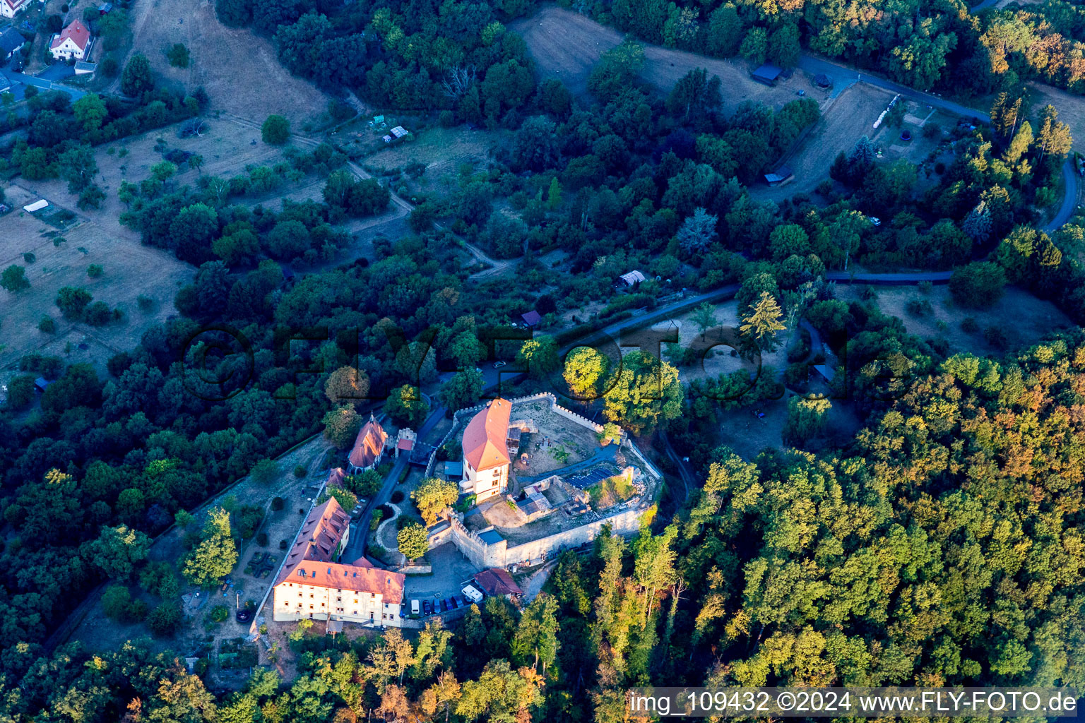 Castle / Cafe of Reichenberg in Reichelsheim (Odenwald) in the state Hesse, Germany