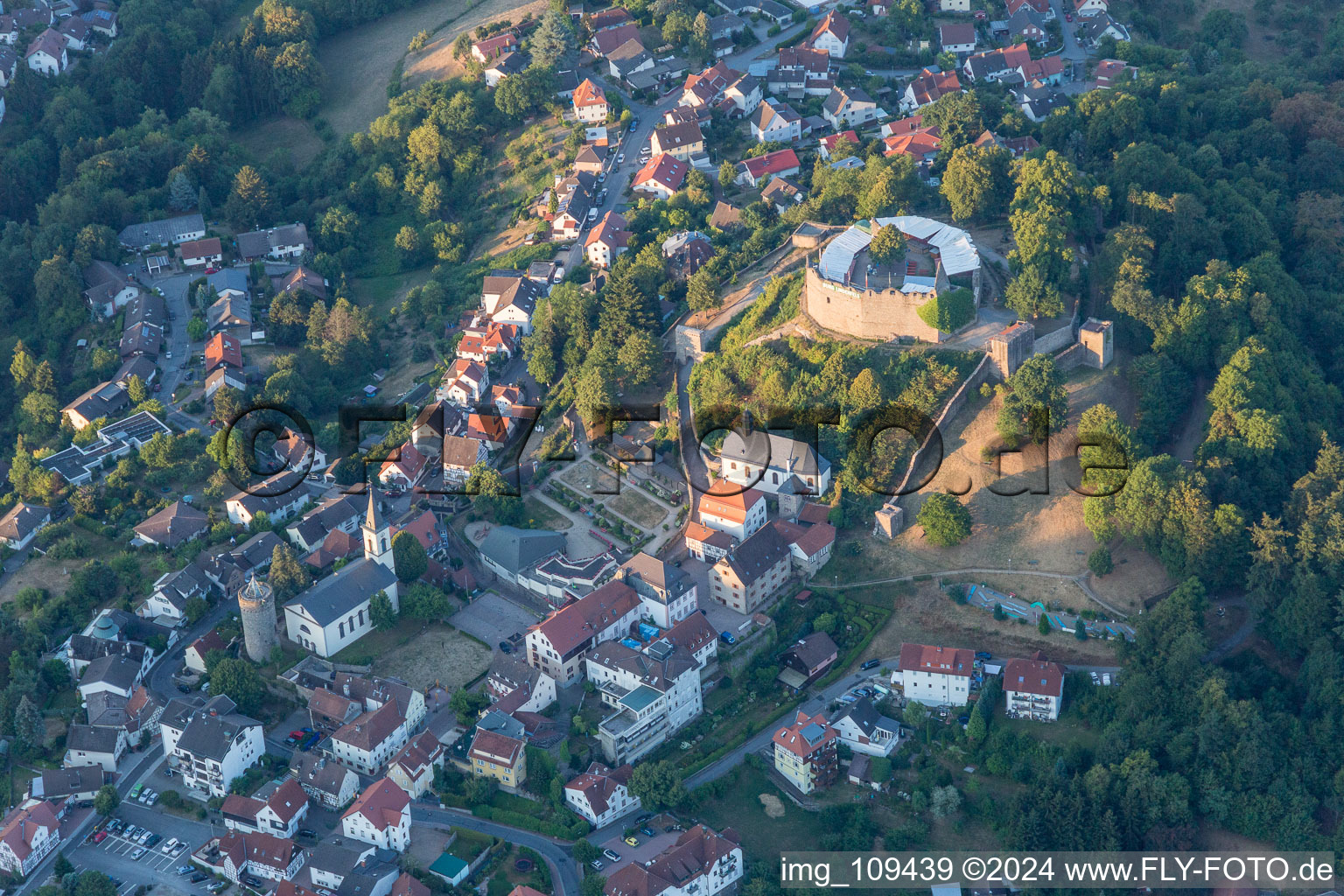 Lindenfels in the state Hesse, Germany out of the air