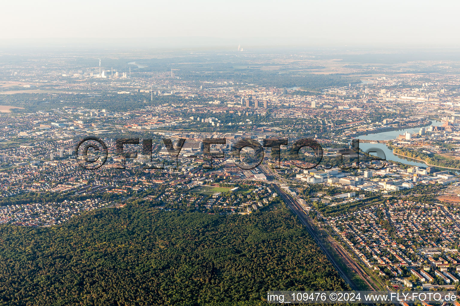 District Gartenstadt in Mannheim in the state Baden-Wuerttemberg, Germany